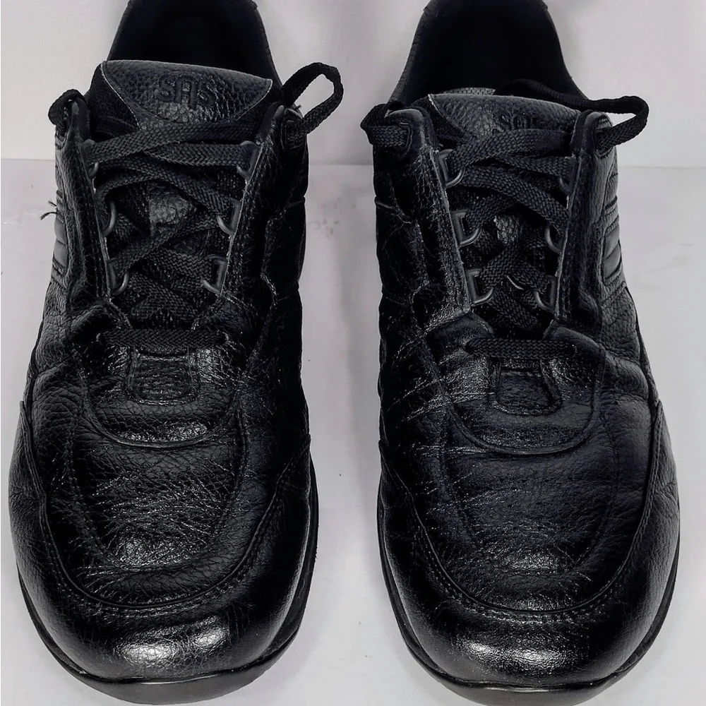 SAS. Men's Black Leather Shoes size 14 pre owned good condition